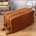 Groomsmen Gift Personalized Leather Toiletry Bag Waterproof Leather Dopp Kit Men's Shaving Kit, Christmas Gift RockCow Leather Studio