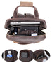 The Gaetano | Large Leather Backpack Camera Bag with Tripod Holder STEEL HORSE LEATHER