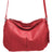 Mancini Pebbled Scarlet Crossbody Hobo bag Mancini