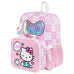 Hello Kitty All-Over Print Backpack with Detachable Lunchbox & 3D Charm Ful Luggage