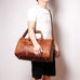 The Brandt Weekender | Small Leather Duffle Bag STEEL HORSE LEATHER