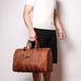 The Brandt Weekender | Small Leather Duffle Bag STEEL HORSE LEATHER