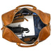 Handcrafted Leather Weekender Bag Retro Full Grain Leather Duffle Bag Mens Leather Carry-on Bag Large Vacation Holidays Travel Bag RockCow Leather Studio