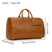 Handcrafted Leather Weekender Bag Retro Full Grain Leather Duffle Bag Mens Leather Carry-on Bag Large Vacation Holidays Travel Bag RockCow Leather Studio