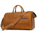 Handcrafted Leather Weekender Bag Retro Full Grain Leather Duffle Bag Mens Leather Carry-on Bag Large Vacation Holidays Travel Bag RockCow Leather Studio