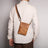 Handmade Genuine Leather Satchel Bag Shoulder Bag Full Grain Leather Small Crossbody Bag For Mens RockCow Leather Studio