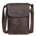 Handmade Genuine Leather Satchel Bag Shoulder Bag Full Grain Leather Small Crossbody Bag For Mens RockCow Leather Studio