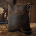 Handmade Leather Men's Crossbody Bag, Retro Genuine Leather Shoulder Bag for Men, Christmas gift RockCow Leather Studio