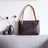 Handmade Vegetable Tanned Leather Tote Bag Leather Shopping Bag Vintage Woman Leather Shoulder Bag Large Work Tote Bag RockCow Leather Studio
