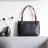 Handmade Vegetable Tanned Leather Tote Bag Leather Shopping Bag Vintage Woman Leather Shoulder Bag Large Work Tote Bag RockCow Leather Studio