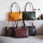 Handmade Vegetable Tanned Leather Tote Bag Leather Shopping Bag Vintage Woman Leather Shoulder Bag Large Work Tote Bag RockCow Leather Studio