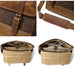 Handmade Waxed Canvas Leather Briefcase, Canvas Mens Messenger Laptop Bag, Retro Satchel Bag RockCow Leather Studio