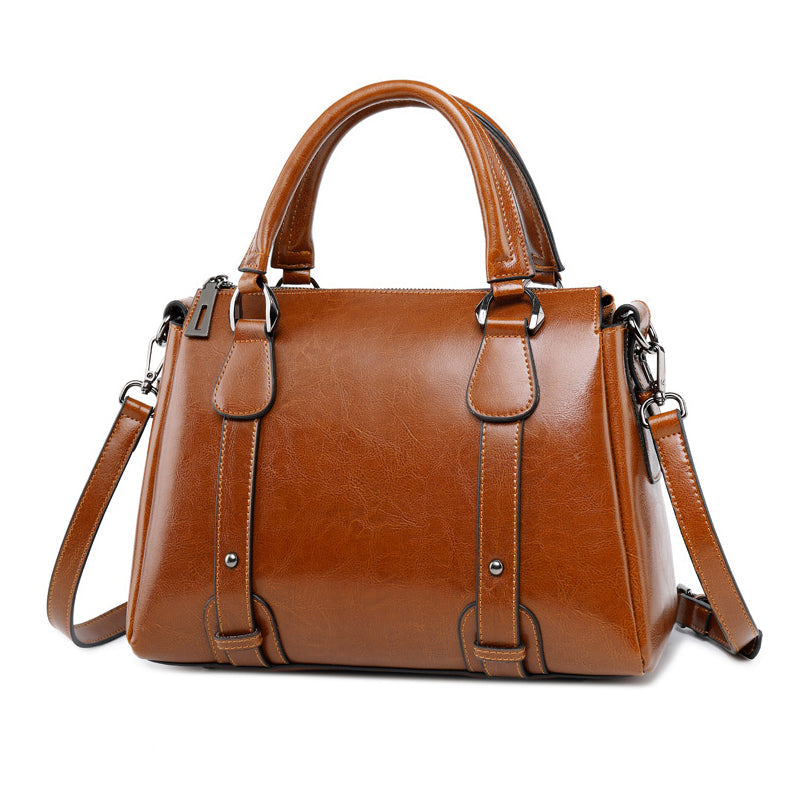Handmade Top Grain Leather Women Shoulder Bags Stylish Ladies Leather Handbag Gifts For Her SX2833 RockCow Leather Studio