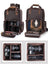 The Gaetano | Large Leather Backpack Camera Bag with Tripod Holder STEEL HORSE LEATHER