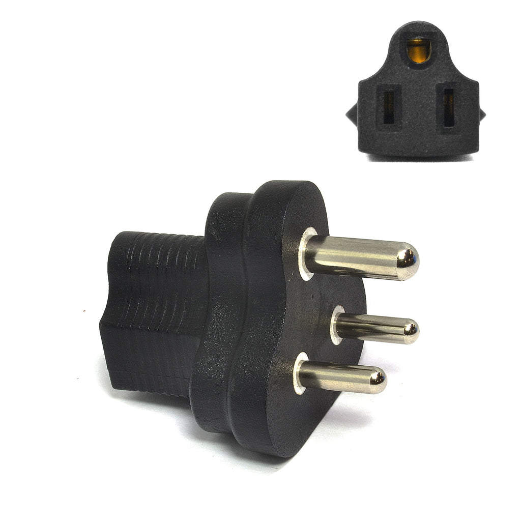 India Travel Adapter - Type D - Industrial Grade (IG-10) Ceptics