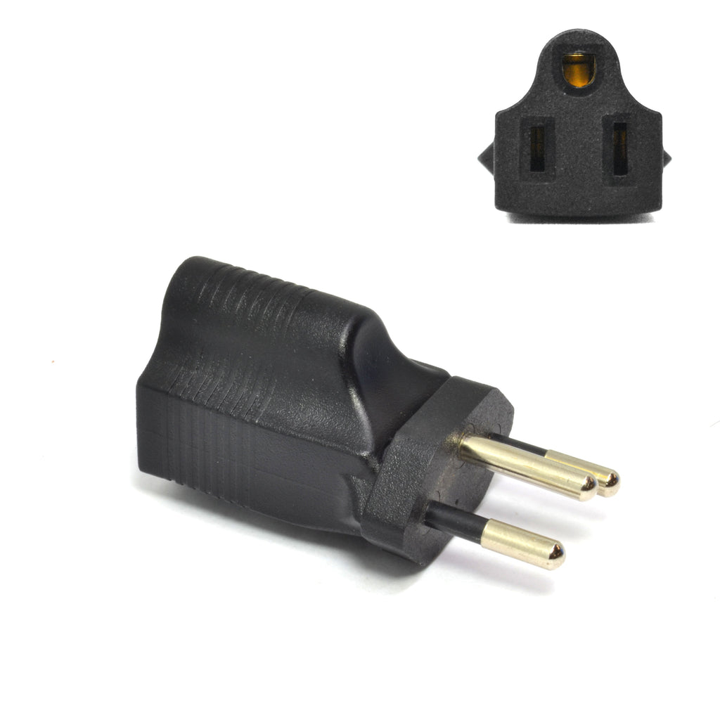 Brazil Travel Adapter - Type N - Industrial Grade (IG-11C) Ceptics