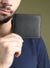 Black Textured Leather Mens Wallet Classy Leather Bags