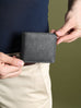 Black Textured Leather Mens Wallet Classy Leather Bags