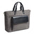 Voyager Canvas Leather Briefcase, Gray Classy Leather Bags