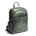Luxury Italian Leather Backpack, Green Classy Leather Bags