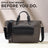 Voyager Canvas Leather Briefcase, Gray Classy Leather Bags