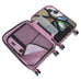 Hello Kitty Portrait & Bows 22.5" Carry-on Luggage Spinner Suitcase Ful Luggage