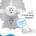 European Schuko Travel Plug Adapter - 4 in 1 - Ultra Compact - Light Weight (PT-9) Ceptics