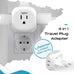 Europe Travel Adapter Set- 4 in 1 - Ultra Compact - Light Weight (PT-9C-7-4PK) Ceptics