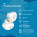 European Schuko Travel Plug Adapter - 4 in 1 - Ultra Compact - Light Weight (PT-9) Ceptics