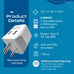 Thailand Travel Adapter - Type O - Dual USB (CTU-18) Ceptics