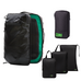 Island Hopper Travel Bundle - Backpack + Toiletry Bag + Compression Packing Cubes with YKK COR Surf