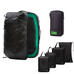 Island Hopper Travel Bundle - Backpack + Toiletry Bag + Compression Packing Cubes with YKK COR Surf