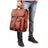 The Hughes Rustic Backpack Classy Leather Bags