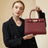 Elegant  Large Capacity Genuine Leather Handbag – Retro Style Tote for Women Trendy Attic Store01
