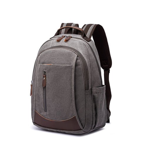 Canvas Laptop Backpack Canvas Travel Backpack Unisex Backpack For Work RockCow Leather Studio