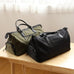 Large Duffel Bag Canvas Leather Weekender Bag Stylish Unisex Leather Duffle Bag RockCow Leather Studio