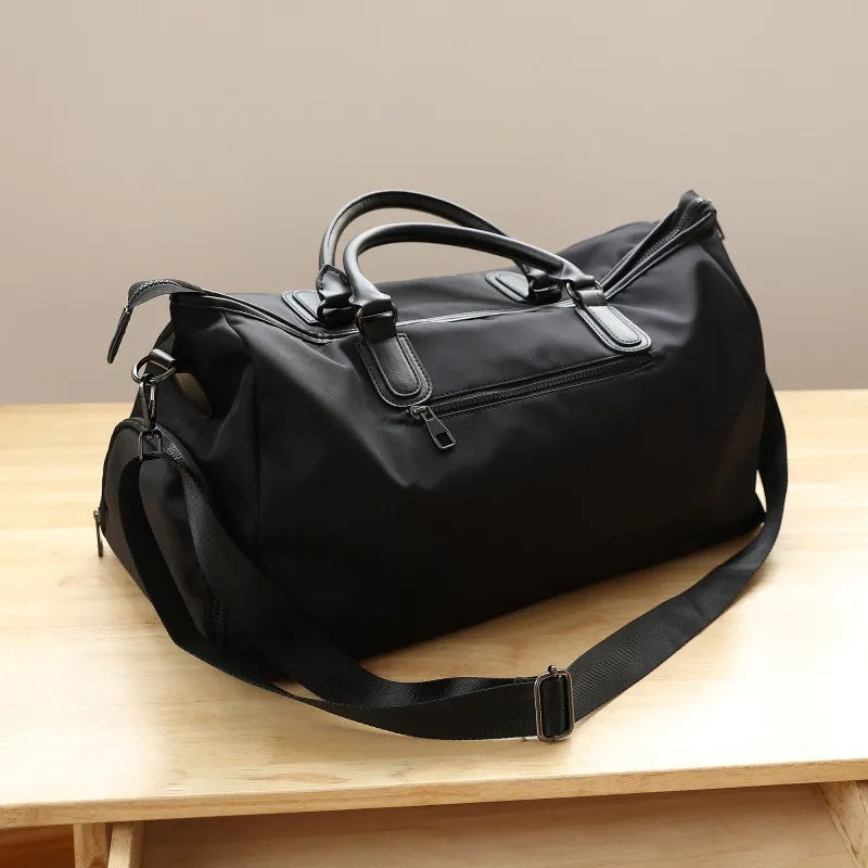 Large Duffel Bag Canvas Leather Weekender Bag Stylish Unisex Leather Duffle Bag RockCow Leather Studio