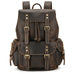 Leather Backpack For Men Retro Leather Travel Backpack Handmade Leather School Bag Large Laptop Bag RockCow Leather Studio