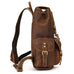Leather Backpack For Men Retro Leather Travel Backpack Handmade Leather School Bag Large Laptop Bag RockCow Leather Studio