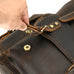 Leather Backpack For Men Retro Leather Travel Backpack Handmade Leather School Bag Large Laptop Bag RockCow Leather Studio