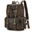 Leather Backpack For Men Retro Leather Travel Backpack Handmade Leather School Bag Large Laptop Bag RockCow Leather Studio
