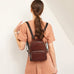 Leather Backpack Women Top Grain Leather Backpack Purse Top Natural Cowhide Leather City Backpack Leather Travel Rucksack SX3096 RockCow Leather Studio