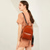 Leather Backpack Women Top Grain Leather Backpack Purse Top Natural Cowhide Leather City Backpack Leather Travel Rucksack SX3096 RockCow Leather Studio