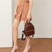 Leather Backpack Women Top Grain Leather Backpack Purse Top Natural Cowhide Leather City Backpack Leather Travel Rucksack SX3096 RockCow Leather Studio
