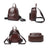 Leather Backpack Women Top Grain Leather Backpack Purse Top Natural Cowhide Leather City Backpack Leather Travel Rucksack SX3096 RockCow Leather Studio