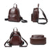 Leather Backpack Women Top Grain Leather Backpack Purse Top Natural Cowhide Leather City Backpack Leather Travel Rucksack SX3096 RockCow Leather Studio