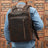 Leather Backpack for Men Full Grain Leather Travel Backpack Handmade Leather 15.6 inches Laptop Backpack Gift For Him RockCow Leather Studio