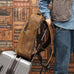 Leather Backpack for Men Full Grain Leather Travel Backpack Handmade Leather 15.6 inches Laptop Backpack Gift For Him RockCow Leather Studio