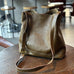 Leather Designer Bucket Bag With Adjustable Strap, Women Full Grain Leather Shoulder Bag For Everyday Use, Soft Leather Crossbody Bag RockCow Leather Studio