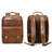 Leather Laptop Backpack for Men Vintage Full Grain Leather Backpack for Travel, Work & School RockCow Leather Studio